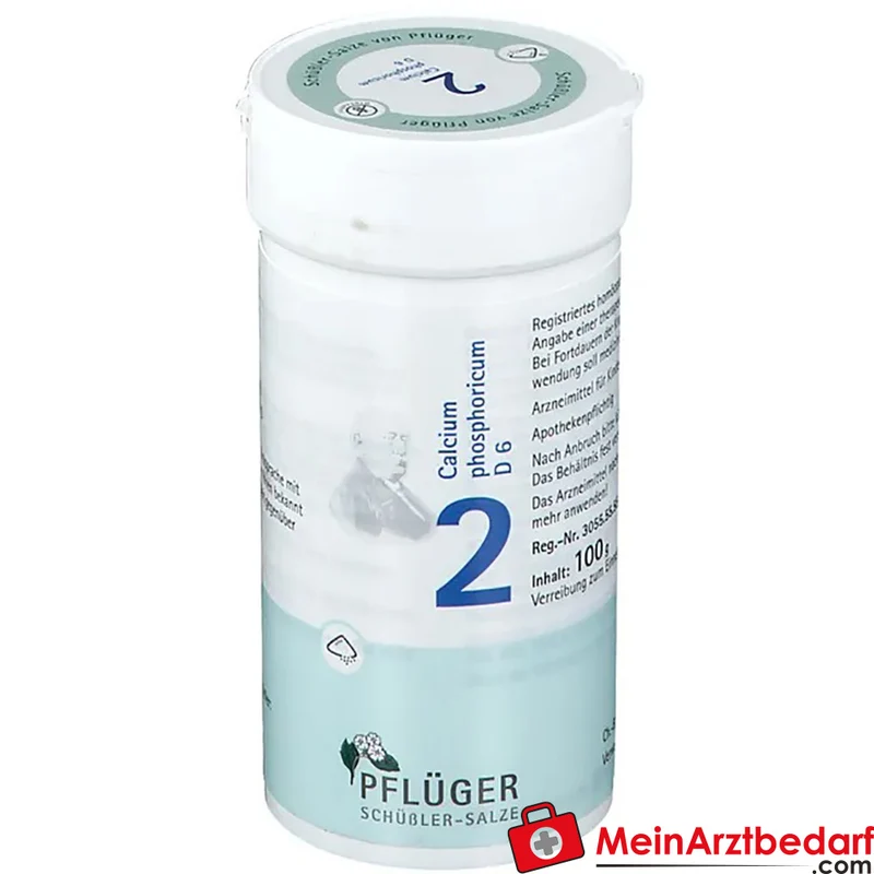 Biochemie Pflüger Nr. 2 Calcium phosphoricum D6 Pulver, 100 g