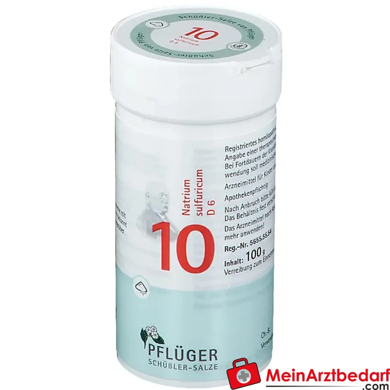 Biochemie Pflüger Nr. 10 Natrium sulfuricum D6 Pulver 1000 mg