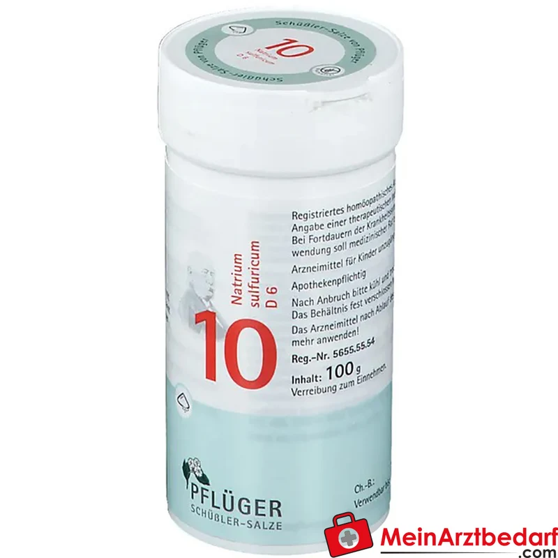 Biochemie Pflüger Nr. 10 Natrium sulfuricum D6 Pulver 1000 mg