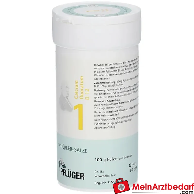 Pflüger Biochemie Nr.1 Calcium fluoratum D12 Pulver 1000 mg (1 g)