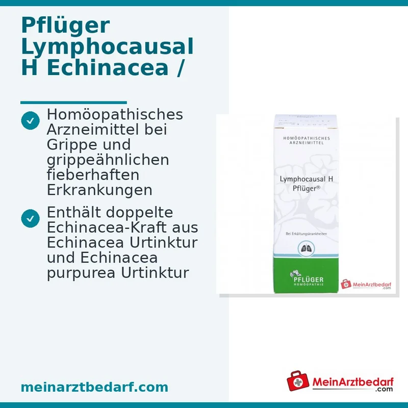 Pflüger Lymphocausal H Echinacea, Eupatorium, Lachesis D10 Tropfen 10 ml