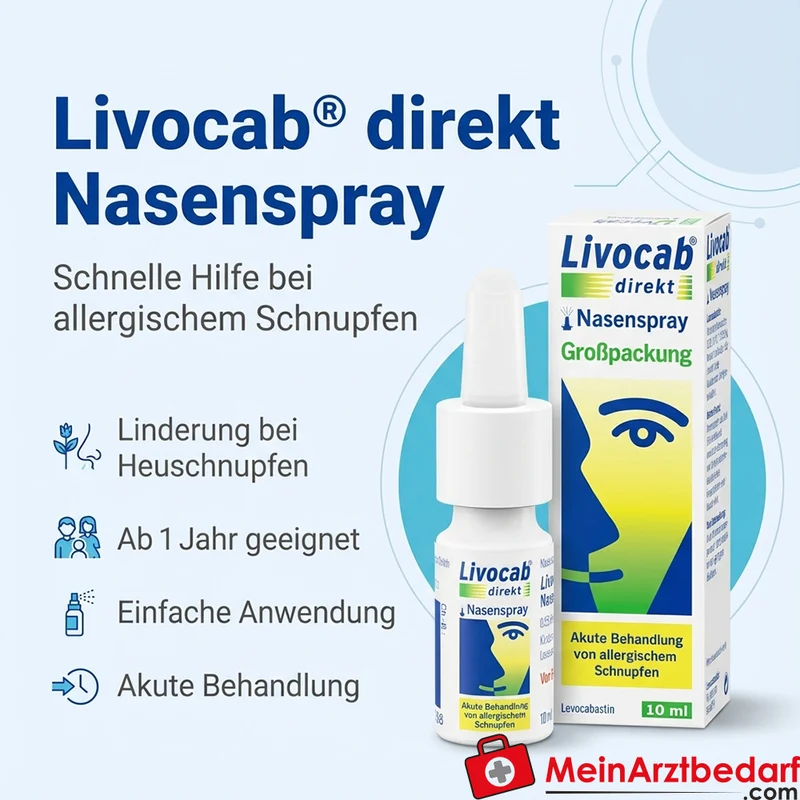 Livocab direkt Levocabastin 0,5 mg/ml Nasenspray 10 ml