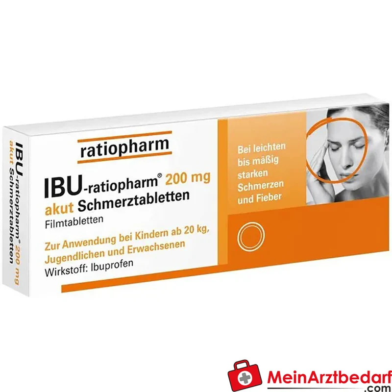IBU-ratiopharm 200 mg Schmerztabletten akut