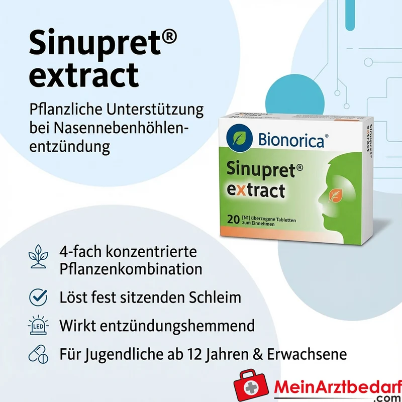 Sinupret extract pflanzliche Wirkstoffkombination Tabletten