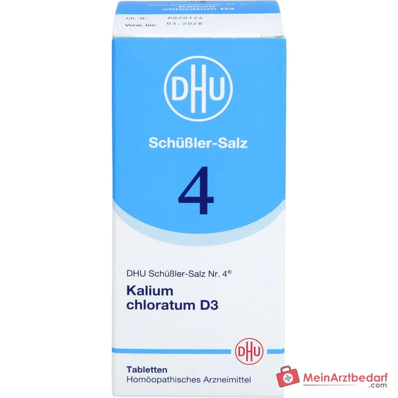 DHU Biochemie 4 Kalium Chloratum D3 Tabletten, 200 St.