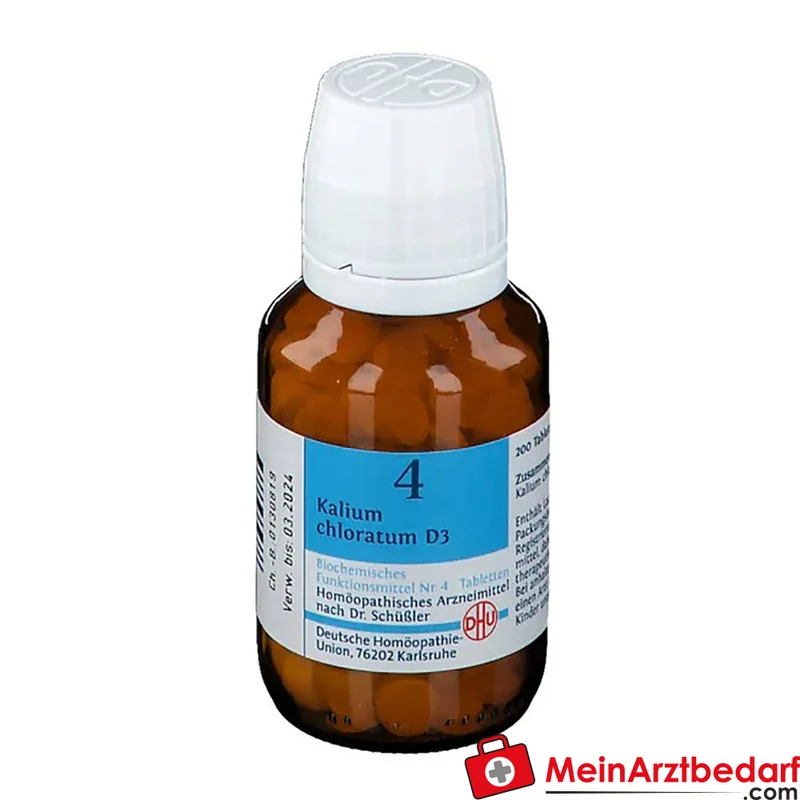 DHU Biochemie 4 Kalium Chloratum D3 Tabletten, 200 St.