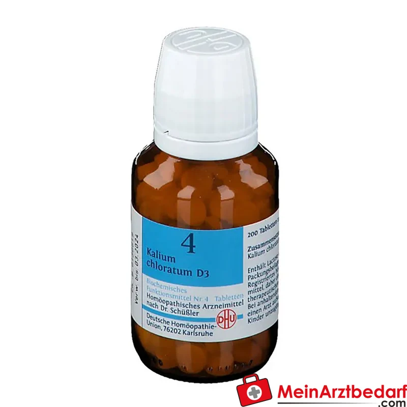 DHU Biochemie 4 Kalium Chloratum D3 Tabletten, 200 St.