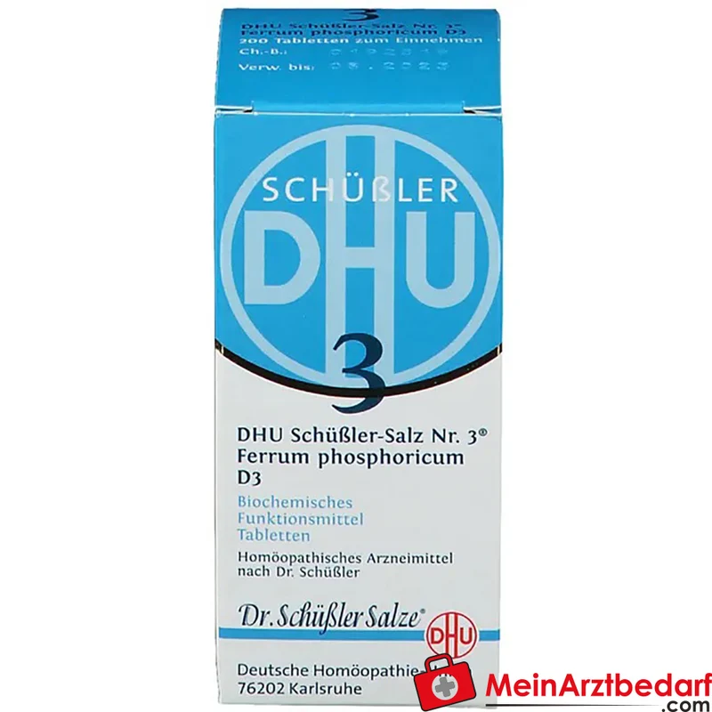 DHU Schüßler-Salz Nr. 3 Ferrum phosphoricum D3 250 mg Tabletten