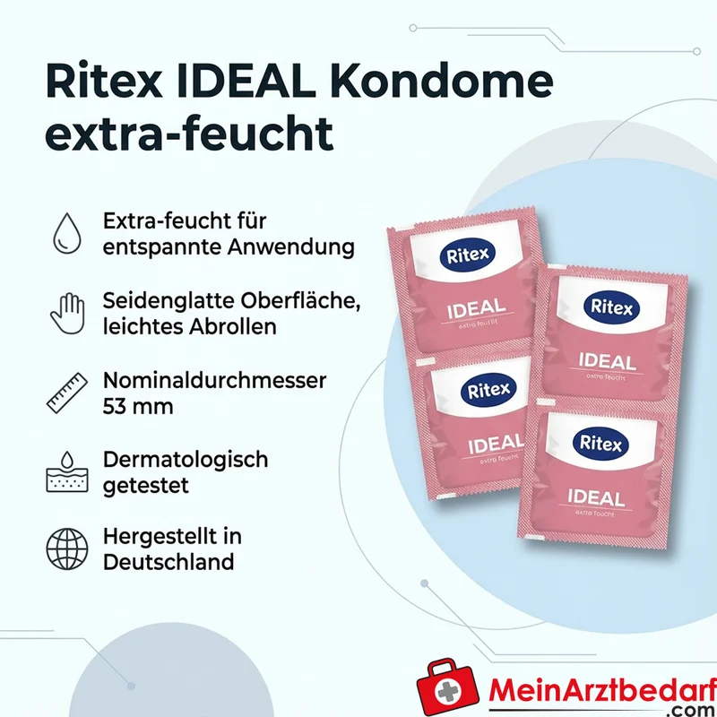 Ritex IDEAL Kondome extra-feucht 53 mm