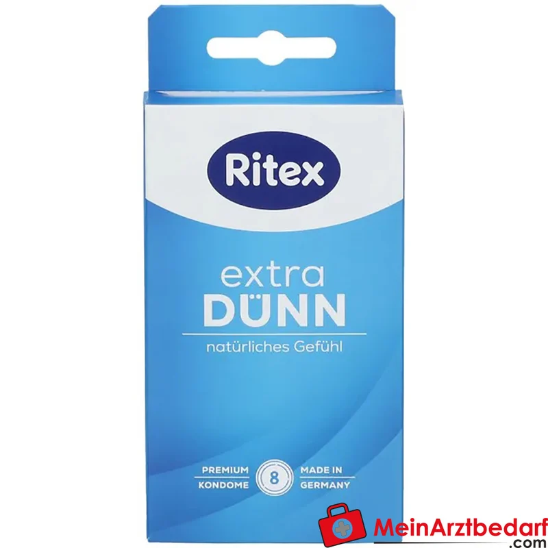 Ritex EXTRA DÜNN Kondome 0,05 mm Naturkautschuklatex glatte Oberfläche feuchtbeschichtet 10 Stück