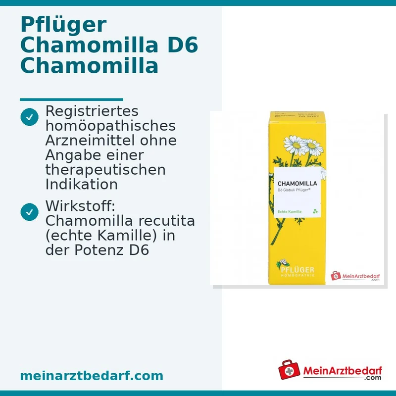Pflüger® Chamomilla recutita D6 Globuli 10 g