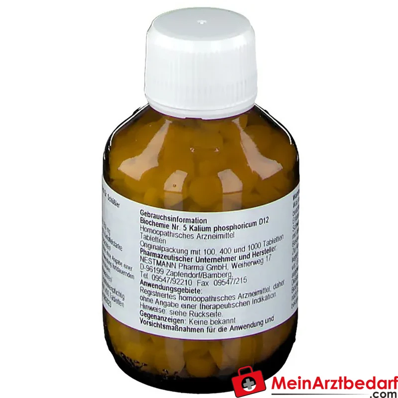 Nestmann Biochemisches Funktionsmittel Nr. 5 Kalium phosphoricum D12 Tabletten, 100 St.