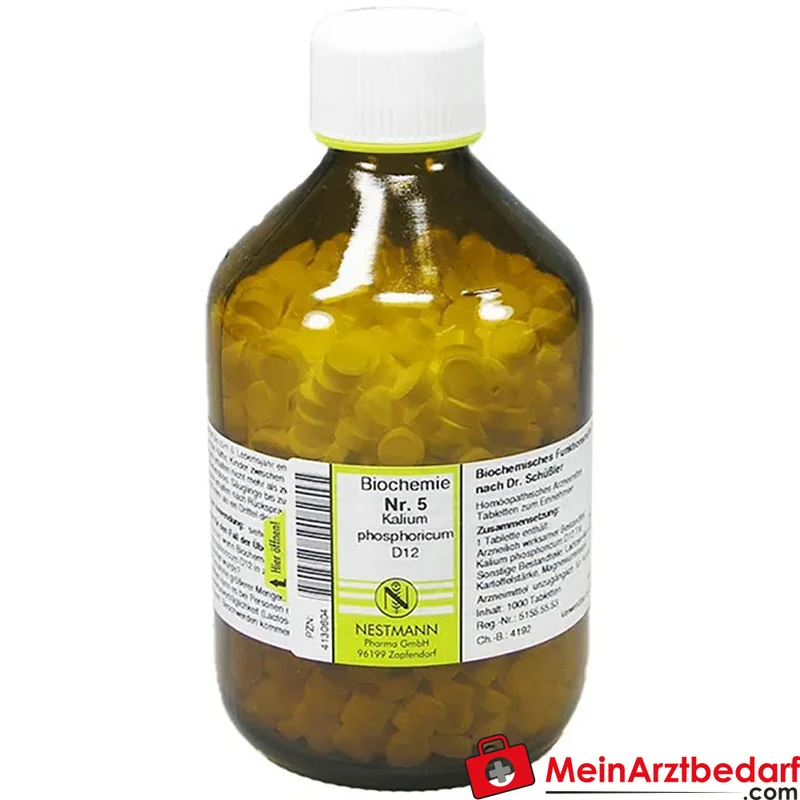 Nestmann Biochemisches Funktionsmittel Nr. 5 Kalium phosphoricum D12 Tabletten, 100 St.