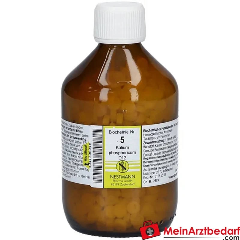 Nestmann Biochemisches Funktionsmittel Nr. 5 Kalium phosphoricum D12 Tabletten, 100 St.