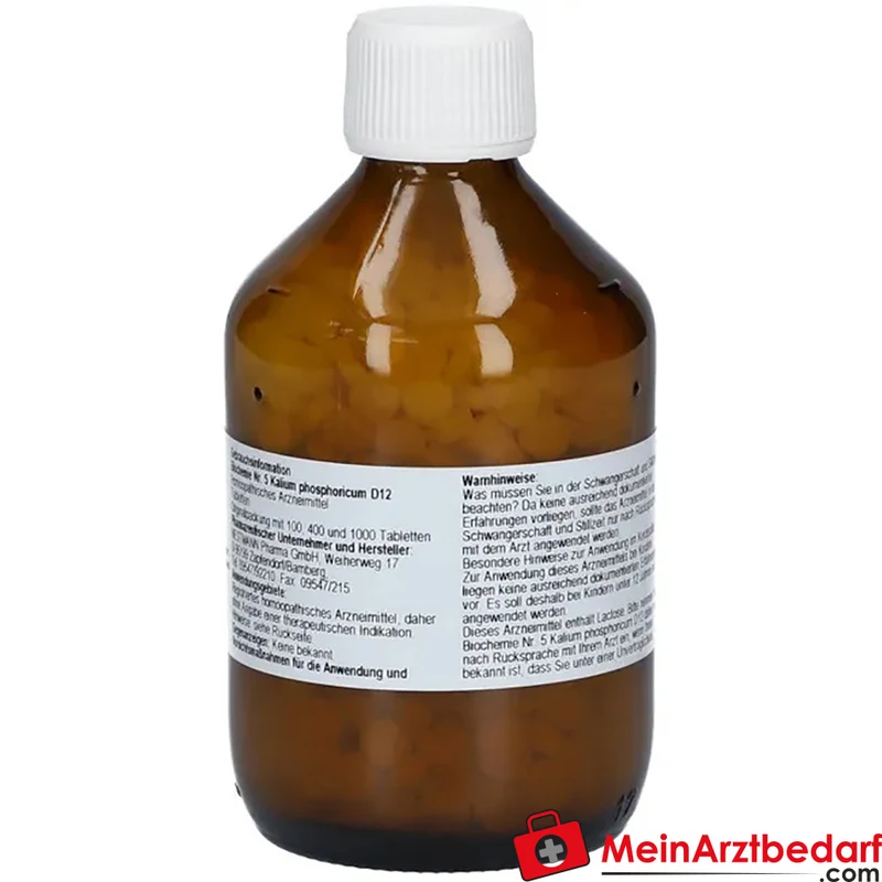 Nestmann Biochemisches Funktionsmittel Nr. 5 Kalium phosphoricum D12 Tabletten, 100 St.