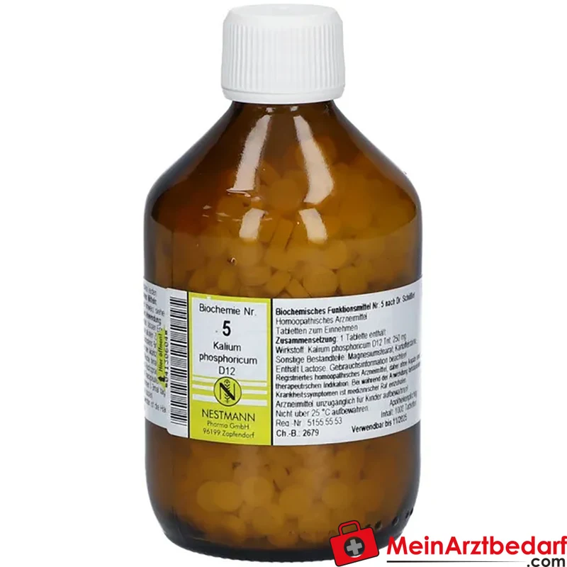 Nestmann Biochemisches Funktionsmittel Nr. 5 Kalium phosphoricum D12 Tabletten, 100 St.