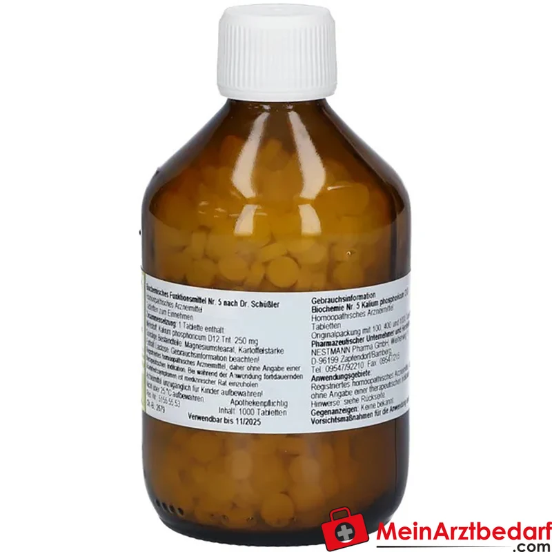 Nestmann Biochemisches Funktionsmittel Nr. 5 Kalium phosphoricum D12 Tabletten, 100 St.