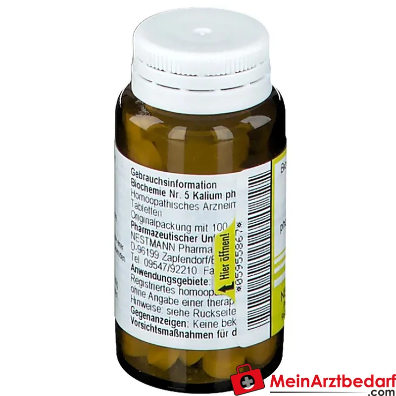 Nestmann Biochemisches Funktionsmittel Nr. 5 Kalium phosphoricum D6 Tabletten, 100 St.