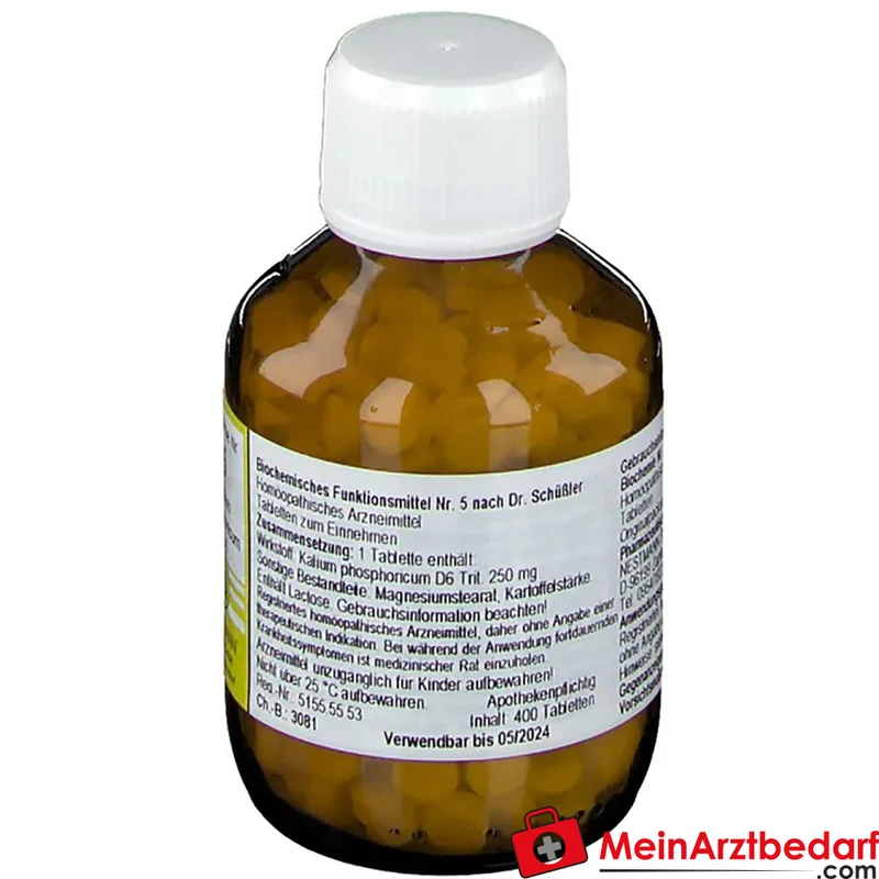 Nestmann Biochemisches Funktionsmittel Nr. 5 Kalium phosphoricum D6 Tabletten, 100 St.