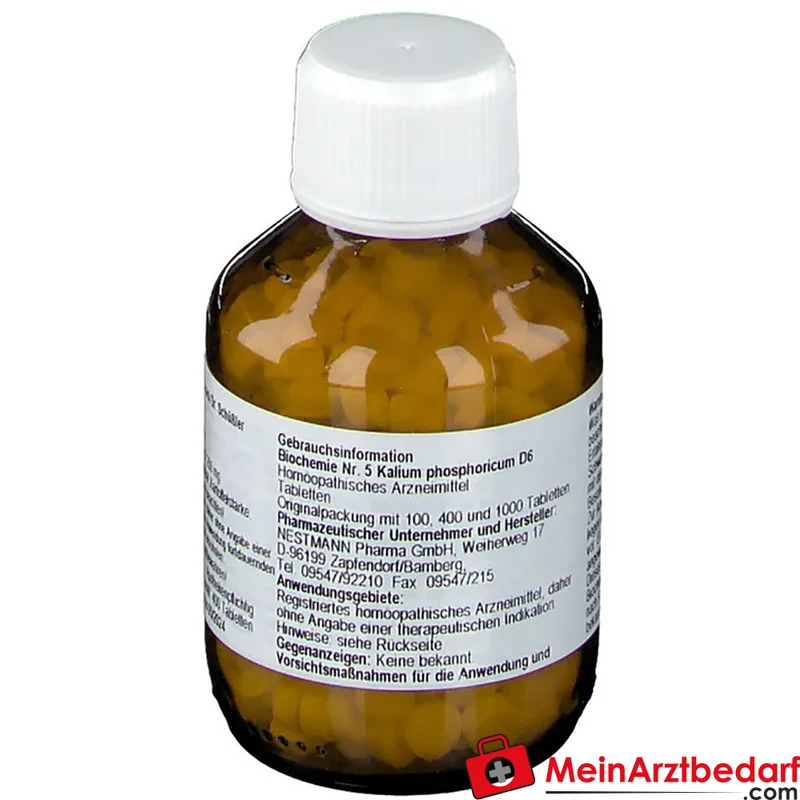 Nestmann Biochemisches Funktionsmittel Nr. 5 Kalium phosphoricum D6 Tabletten, 100 St.