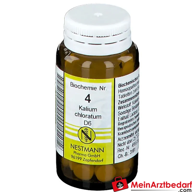 Nestmann Biochemisches Funktionsmittel Nr. 4 Kalium chloratum D6 Tabletten, 100 St.