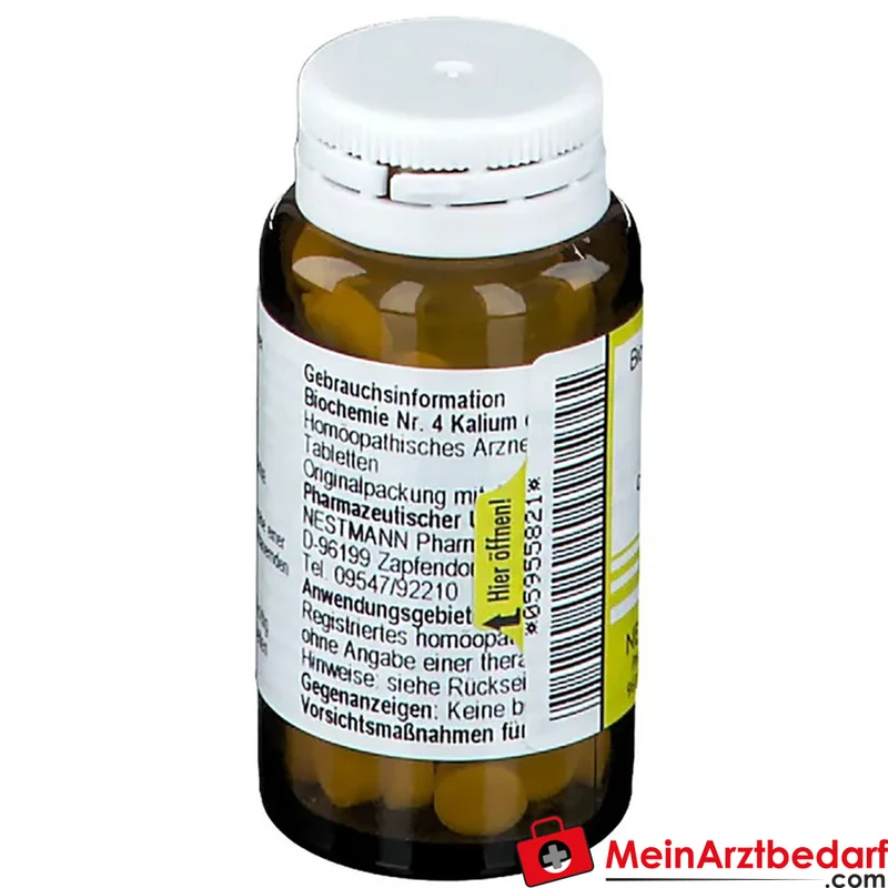 Nestmann Biochemisches Funktionsmittel Nr. 4 Kalium chloratum D6 Tabletten, 100 St.