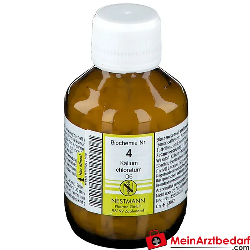 Nestmann Biochemisches Funktionsmittel Nr. 4 Kalium chloratum D6 Tabletten, 100 St.