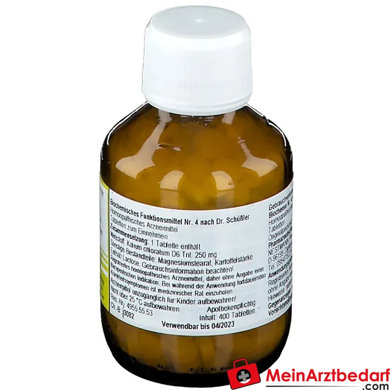 Nestmann Biochemisches Funktionsmittel Nr. 4 Kalium chloratum D6 Tabletten, 100 St.