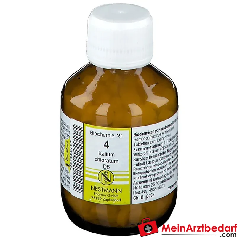 Nestmann Biochemisches Funktionsmittel Nr. 4 Kalium chloratum D6 Tabletten, 100 St.