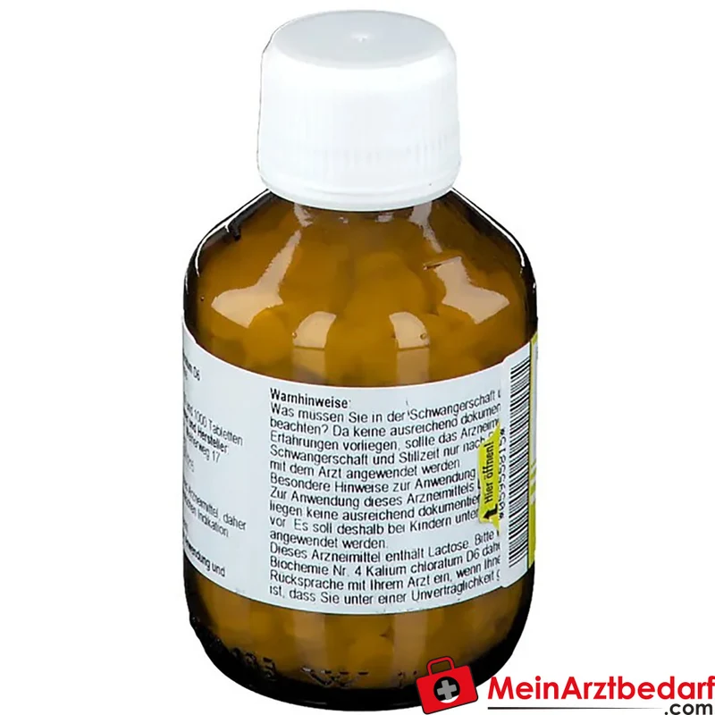 Nestmann Biochemisches Funktionsmittel Nr. 4 Kalium chloratum D6 Tabletten, 100 St.
