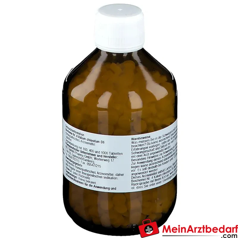 Nestmann Biochemisches Funktionsmittel Nr. 4 Kalium chloratum D6 Tabletten, 100 St.