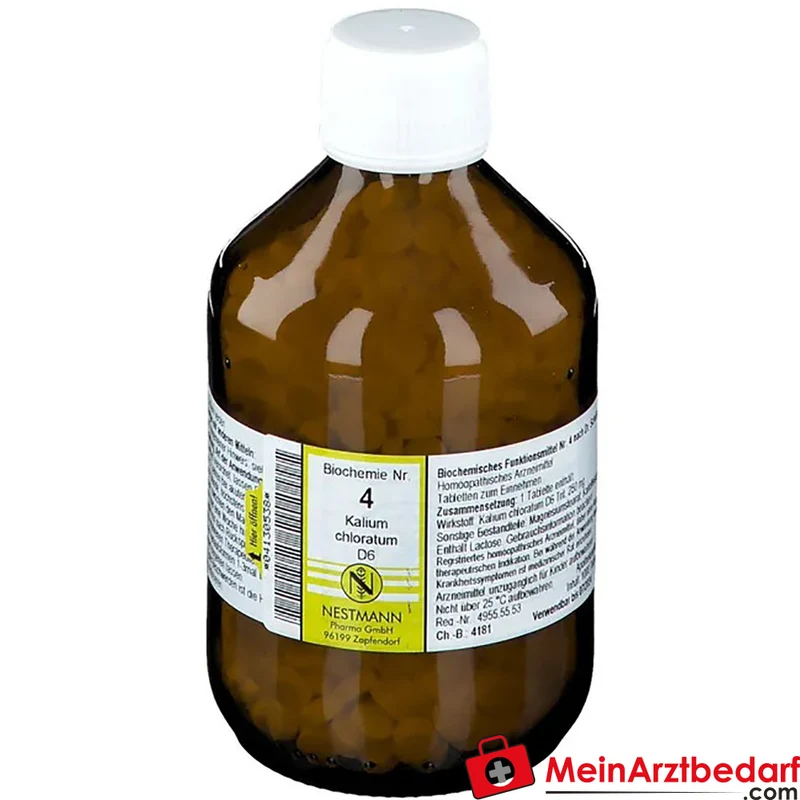 Nestmann Biochemisches Funktionsmittel Nr. 4 Kalium chloratum D6 Tabletten, 100 St.