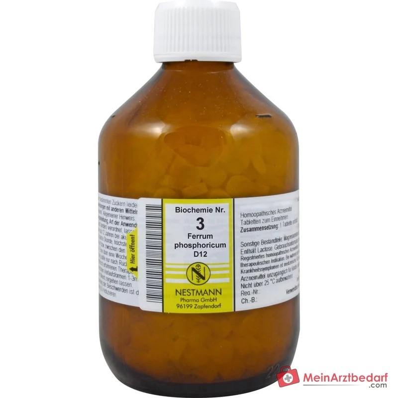 Nestmann Biochemie Nr. 3 Ferrum phosphoricum D12 Tabletten, 100 St.