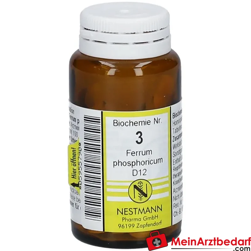Nestmann Biochemie Nr. 3 Ferrum phosphoricum D12 Tabletten, 100 St.