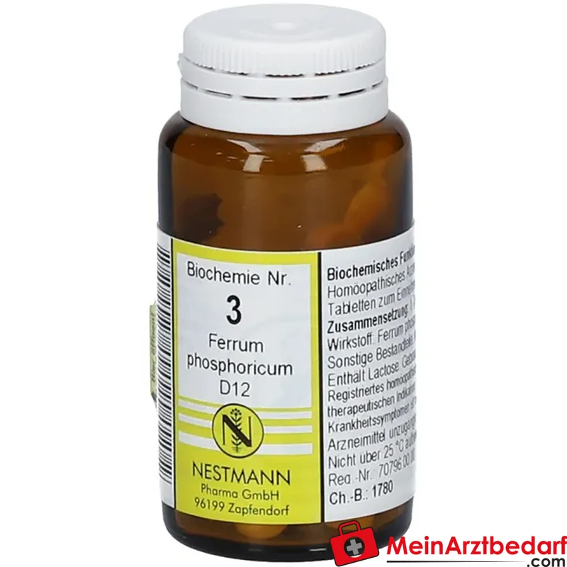 Nestmann Biochemie Nr. 3 Ferrum phosphoricum D12 Tabletten, 100 St.