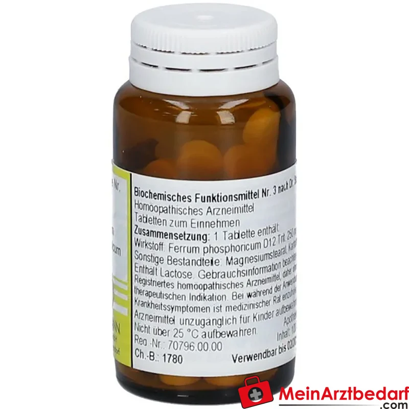 Nestmann Biochemie Nr. 3 Ferrum phosphoricum D12 Tabletten, 100 St.