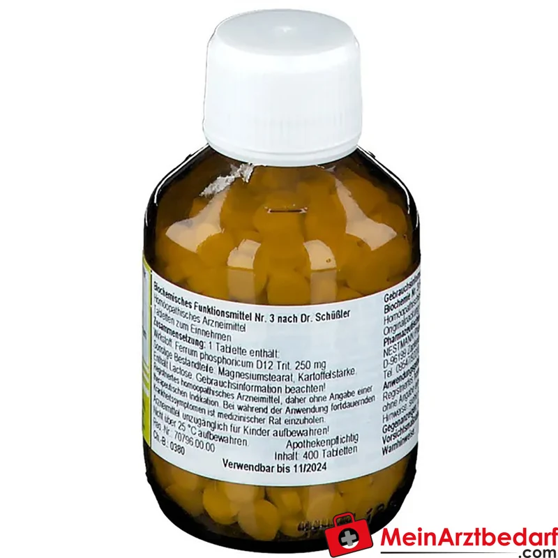 Nestmann Biochemie Nr. 3 Ferrum phosphoricum D12 Tabletten, 100 St.