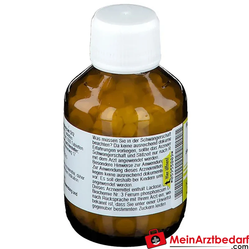 Nestmann Biochemie Nr. 3 Ferrum phosphoricum D12 Tabletten, 100 St.