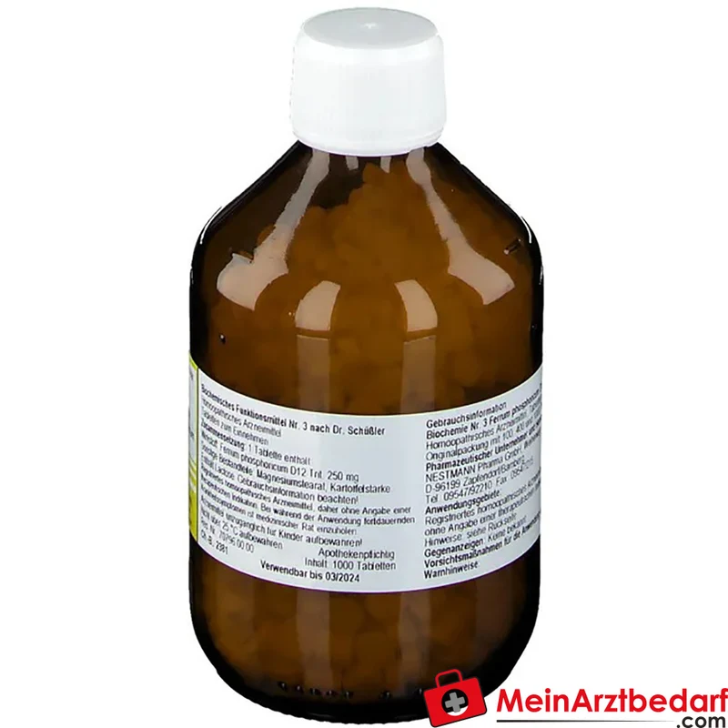 Nestmann Biochemie Nr. 3 Ferrum phosphoricum D12 Tabletten, 100 St.