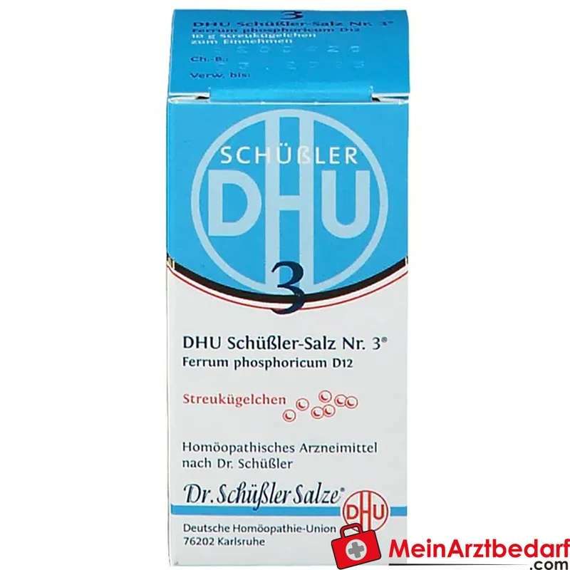 DHU Schüßler Nr. 3 Ferrum phosphoricum D12 Streukügelchen