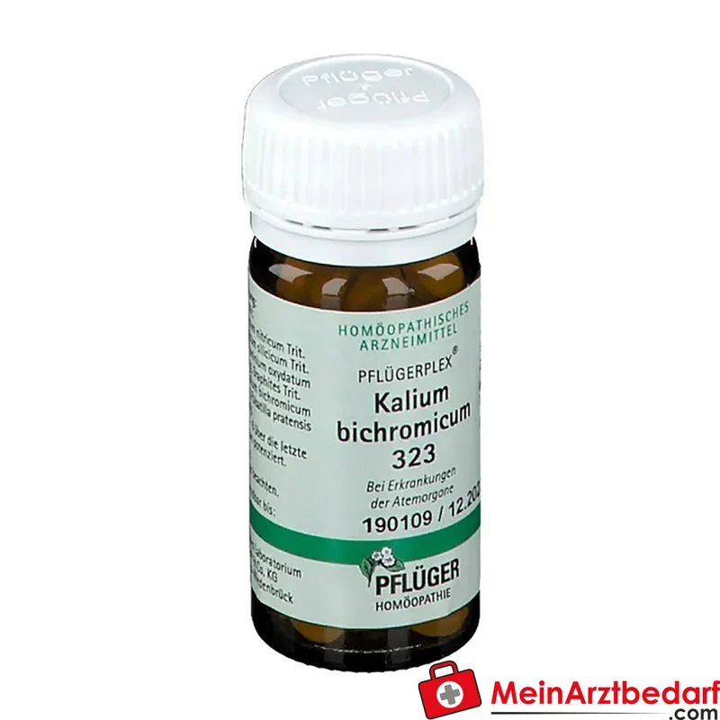 Pflügerplex Kalium bichromicum 323 homöopathisches Arzneimittel bei chronischer Stirnhöhlenentzündung und chronischem Schnupfen