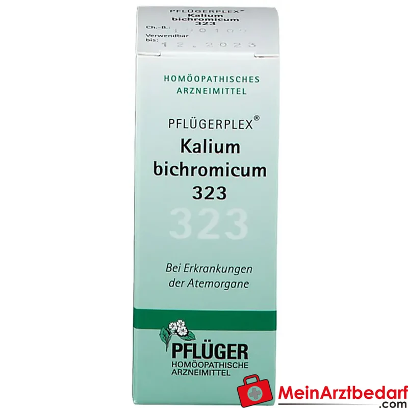 Pflügerplex Kalium bichromicum 323 homöopathisches Arzneimittel bei chronischer Stirnhöhlenentzündung und chronischem Schnupfen