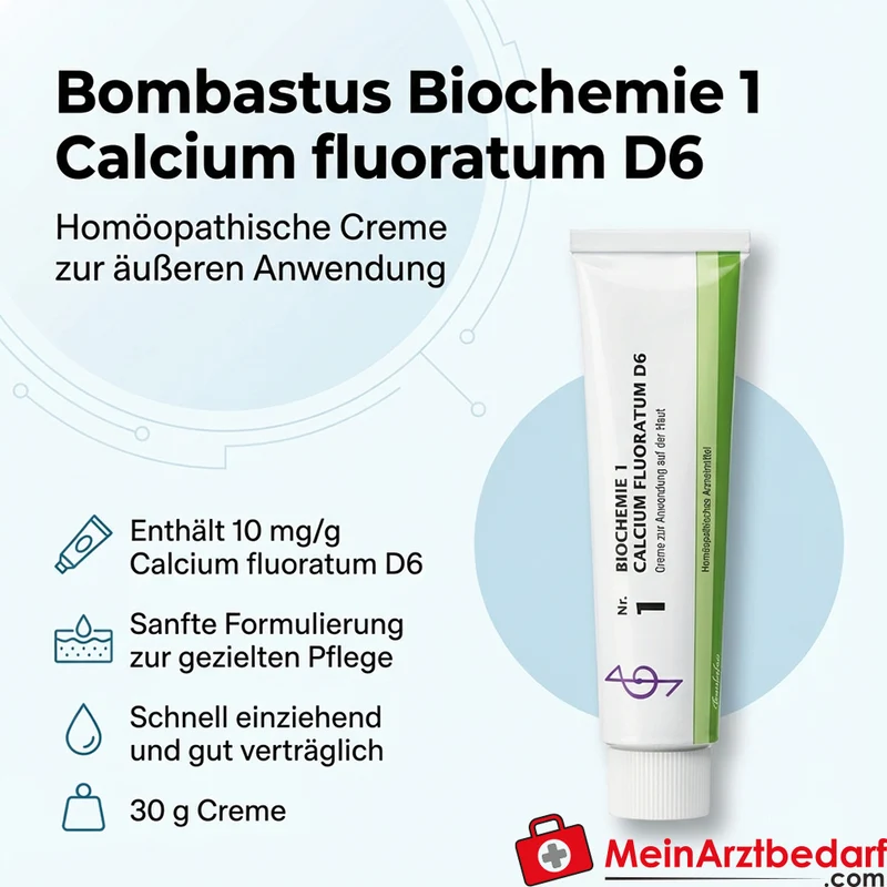 Bombastus Biochemie 1 Calcium fluoratum D6 Creme 30 g