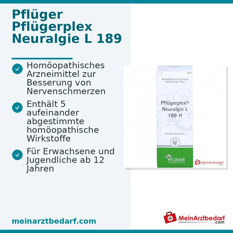 Pflügerplex Neuralgie L 189 H Kombinationshomöopathikum Lösung 50 ml