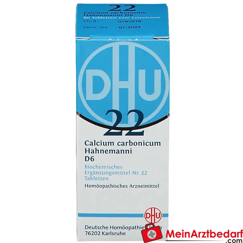 DHU Biochemie 22 Calcium carbonicum D6 250 mg Tabletten