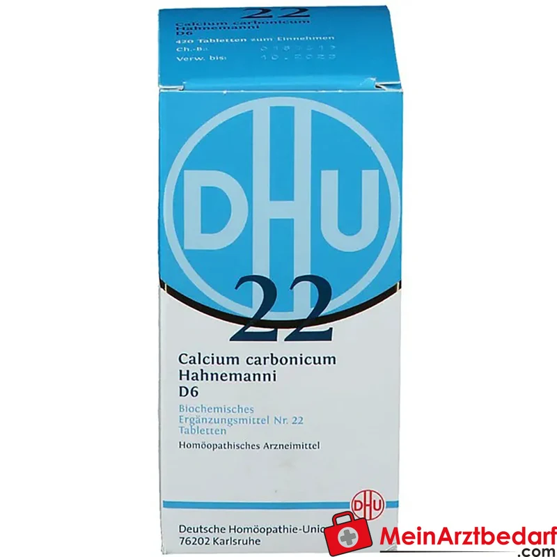 DHU Biochemie 22 Calcium carbonicum D6 250 mg Tabletten