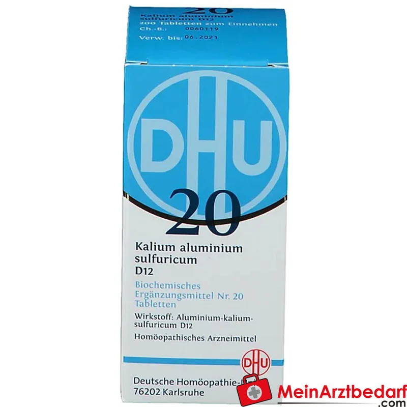 DHU Biochemie 20 Kalium aluminium sulfuricum D12 Tabletten