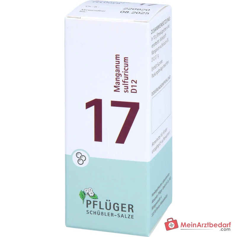 Pflüger Biochemie Globuli Nr. 17 Manganum sulfuricum D12 Streukügelchen, 15 g