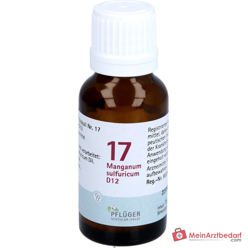 Pflüger Biochemie Globuli Nr. 17 Manganum sulfuricum D12 Streukügelchen, 15 g