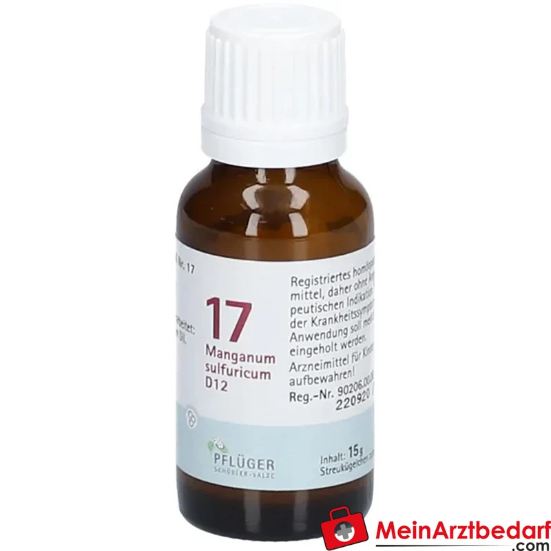 Pflüger Biochemie Globuli Nr. 17 Manganum sulfuricum D12 Streukügelchen, 15 g